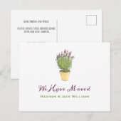Stijlvolle adreswijziging | Verhuisbericht Briefkaart (Voorkant / Achterkant)