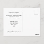 Stijlvolle adreswijziging | Verhuisbericht Briefkaart (Achterkant)