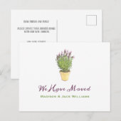 Stijlvolle adreswijziging | Verhuisbericht Briefkaart (Voorkant / Achterkant)