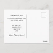 Stijlvolle adreswijziging | Verhuisbericht Briefkaart (Achterkant)