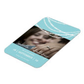 Stijlvolle afbeelding met mousserende lichten Foto Magneet (Linkerzijde)