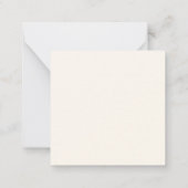 Stijlvolle afbeelding van kat Botanische illustrat Notitiekaartje (Achterkant)