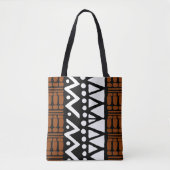 Stijlvolle African Bogolan Canvas tas (Voorkant)