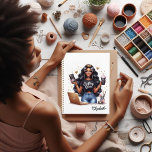 Stijlvolle Afro-Amerikaanse Crafting Queen Brandin Planner<br><div class="desc">Laat je liefde voor knutselen en je ondernemersgeest zien met dit Afro-Amerikaanse Crafting Queen-ontwerp. Dit opvallende ontwerp is perfect om uw unieke identiteit en creatieve passie weer te geven. Of u nu uw bedrijf branding of het toevoegen van een persoonlijke touch aan uw knutselen ruimte, dit ontwerp straalt vertrouwen en...</div>