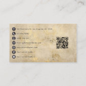 Stijlvolle Afro-Amerikaanse Crafting Queen Brandin Visitekaartje (Achterkant)