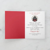 Stijlvolle Afro-Amerikaanse jongen zwart/rood verj Kaart (Binnen)