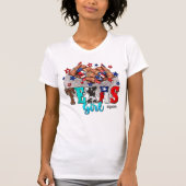 Stijlvolle Afro-Amerikaanse Texas Nail Salon Desig T-shirt (Voorkant)