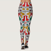 Stijlvolle Afrocentrisch Casual Sport Hoge Taille Leggings (Achterkant)