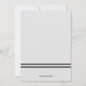 Stijlvolle afstudeerfoto diploma uitnodiging (Achterkant)