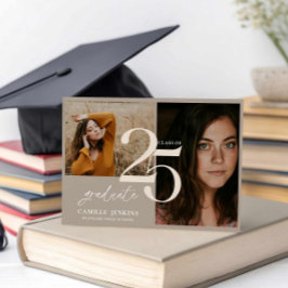 Stijlvolle Afstuderen Class 2025 Party Kaart