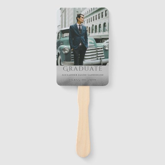 Stijlvolle Afstuderen foto Handwaaier (Voorkant)