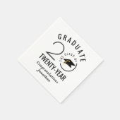 Stijlvolle Afstuderen klassejaar aangepaste kleur Servet (Hoek)