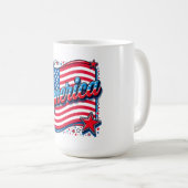 Stijlvolle Amerikaanse koffiemok (Voorkant rechts)
