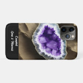 Stijlvolle Amethyst Geode Custom Case-Mate iPhone Case (Achterkant (horizontaal))