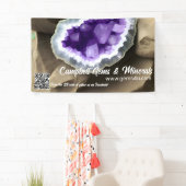 Stijlvolle Amethyst Geode Custom Trade Show Banner (Insitu)