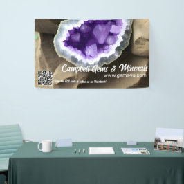 Stijlvolle Amethyst Geode Custom Trade Show Banner
