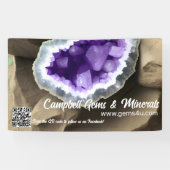 Stijlvolle Amethyst Geode Custom Trade Show Banner (Horizontaal)