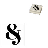 Stijlvolle Ampersand Classic Typografie Rubberstempel (Gestempeld)