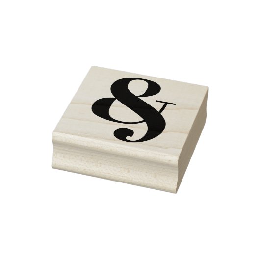 Stijlvolle Ampersand Classic Typografie Rubberstempel (Stempel)