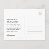 Stijlvolle Ampersand Save The Date Briefkaart (Sin (Achterkant)