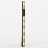 Stijlvolle anananassische Waterverf Gold Stripes Case-Mate iPhone Case (Achterkant/rechts)