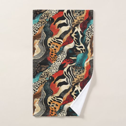 Stijlvolle Animal Print Fusion Design Bad Handdoek (Handdoek)