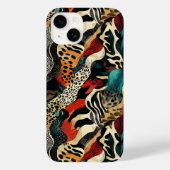 Stijlvolle Animal Print Fusion Design Case-Mate iPhone Case (Achterkant)