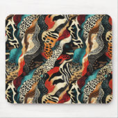Stijlvolle Animal Print Fusion Design Muismat (Voorkant)