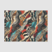 Stijlvolle Animal Print Fusion Design Tissuepapier (Voorkant)