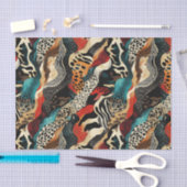 Stijlvolle Animal Print Fusion Design Tissuepapier (Craft)