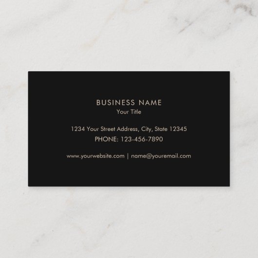 Stijlvolle Animal Print Make-up Artist Visitekaartje (Achterkant)