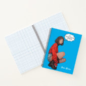 Stijlvolle anime meisje in rode trui – Modern Digi Notitieboek (Binnen)