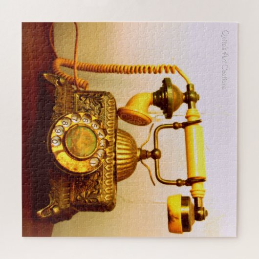 Stijlvolle  Antiek telefoon Legpuzzel (Horizontaal)