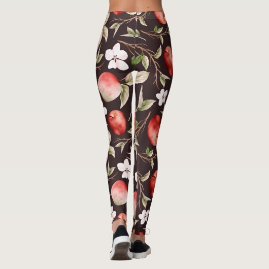 Stijlvolle Apple Blossom Leggings (Achterkant)