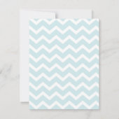 Stijlvolle Aqua Zig Zag Chevron Patroon Notitiekaa Kaart (Achterkant)