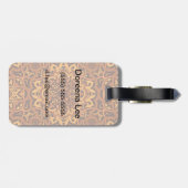 Stijlvolle Arabische versiering Bagagelabel (Achterkant horizontaal)