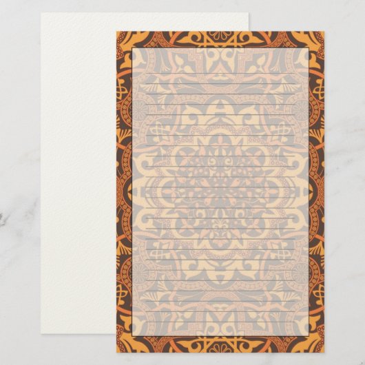 Stijlvolle Arabische versiering Briefpapier (Voorkant / Achterkant)