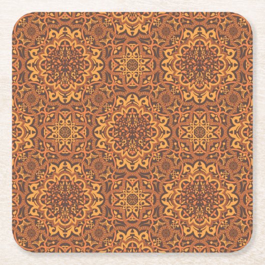 Stijlvolle Arabische versiering Kartonnen Onderzetters (Voorkant)