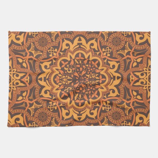 Stijlvolle Arabische versiering Theedoek (Horizontaal)