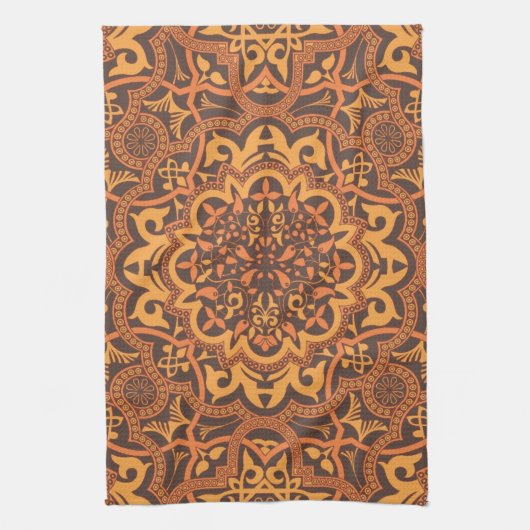 Stijlvolle Arabische versiering Theedoek (Verticaal)
