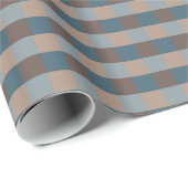 Stijlvolle Arona Blauw En Mocha  Cadeaupapier (Rol Hoek)