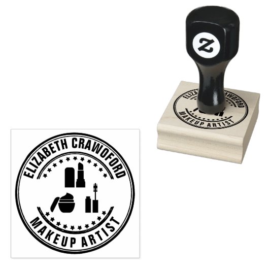 Stijlvolle artistieke schoonheidssalon maken met J Rubberstempel (Gestempeld)