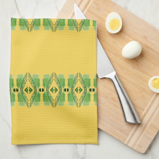 Stijlvolle Artsy Stripe Theedoek (Quarter Fold)