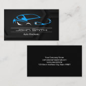 Stijlvolle Auto Sportauto-Logo Visitekaartje (Voorkant / Achterkant)