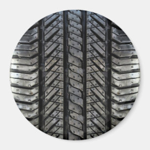 Stijlvolle Autobandenrubber Textuur Magneet