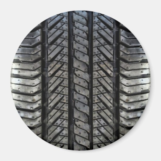 Stijlvolle Autobandenrubber Textuur Magneet (Voorkant)