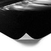 Stijlvolle B&W Foto van de Clyde Auditorium Poster (Hoek)