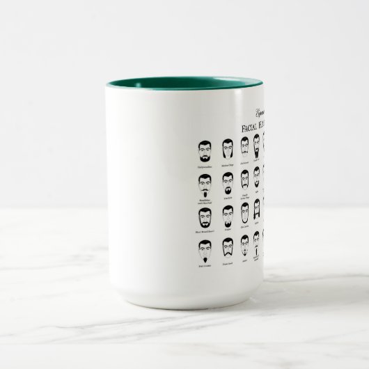 Stijlvolle baard Mok (Midden)