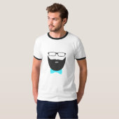 stijlvolle baard t-shirt (Voorkant volledig)