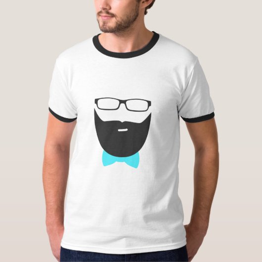 stijlvolle baard t-shirt (Voorkant)